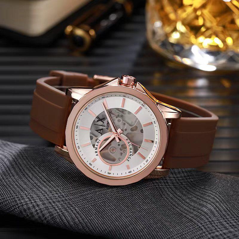 Open Heart Armani Exchange Rubber Strap